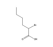2-溴己酸結構式_616-05-7結構式