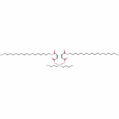 (Z,Z)-6,6-二丁基-4,8,11-三氧代-5,7,12-三氧雜-6-錫雜三十碳-2,9-二烯酸十八烷基酯結構式_61813-52-3結構式