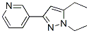 (9CI)-3-(1,5-二乙基-1H-吡唑-3-基)-吡啶結構式_622403-61-6結構式