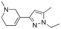 (9CI)-3-(1-乙基-5-甲基-1H-吡唑-3-基)-1,2,5,6-四氫-1-甲基-吡啶結(jié)構(gòu)式_622403-76-3結(jié)構(gòu)式
