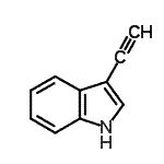3-乙炔基-吲哚結(jié)構(gòu)式_62365-78-0結(jié)構(gòu)式