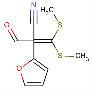 2-(2-呋喃基羰基)-3,3-二(甲基硫代)丙烯腈結(jié)構(gòu)式_62455-59-8結(jié)構(gòu)式