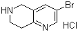 3-Bromo-5,6,7,8-tetrahydro-1,6-naphthyridine Structure,625100-00-7Structure