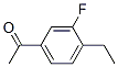 Ethanone, 1-(4-ethyl-3-fluorophenyl)-(9ci)Structure,627463-20-1Structure Ethanone, 1-(4-ethyl-3-fluorophenyl)-(9ci) Structure,627463-20-1Structure