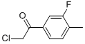 Ethanone, 2-chloro-1-(3-fluoro-4-methylphenyl)-(9ci)Structure,627463-24-5Structure Ethanone, 2-chloro-1-(3-fluoro-4-methylphenyl)-(9ci) Structure,627463-24-5Structure