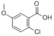 2-Chloro-5-methoxybenzoicacid Structure,6280-89-3Structure