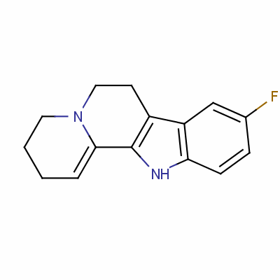 9-氟-2,3,4,6,7,12-六氫吲哚并[2,3-a]喹嗪結構式_62933-29-3結構式