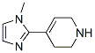 (9CI)-1,2,3,6-四氫-4-(1-甲基-1H-咪唑-2-基)-吡啶結(jié)構(gòu)式_630120-23-9結(jié)構(gòu)式