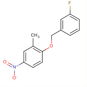1-(3-氟芐氧基)-2-甲基-4-硝基苯結構式_630413-38-6結構式