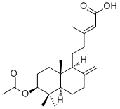 3-Acetoxy-8(17),13E-labdadien-15-oic acid Structure,63399-37-1Structure