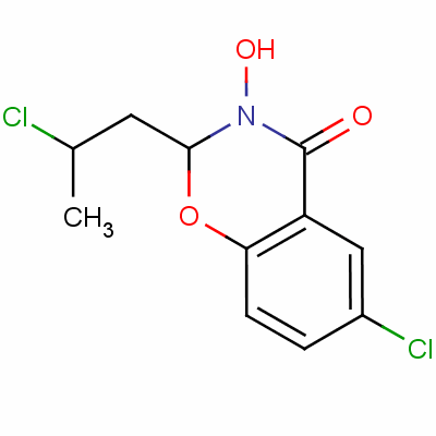 6-Chloro-2-(2-chloropropyl)-2,3-dihydro-3-hydroxy-4h-1,3-benzoxazin-4-oneStructure,63482-60-0Structure 6-Chloro-2-(2-chloropropyl)-2,3-dihydro-3-hydroxy-4h-1,3-benzoxazin-4-one Structure,63482-60-0Structure