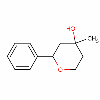 Tetrahydro-4-methyl-2-phenyl-2h-pyran-4-olStructure,63500-72-1Structure Tetrahydro-4-methyl-2-phenyl-2h-pyran-4-ol Structure,63500-72-1Structure