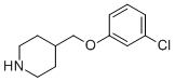 4-((3-Chlorophenoxy)methyl)piperidineStructure,63608-32-2Structure 4-((3-Chlorophenoxy)methyl)piperidine Structure,63608-32-2Structure