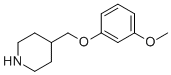 4-((3-Methoxyphenoxy)methyl)piperidineStructure,63608-37-7Structure 4-((3-Methoxyphenoxy)methyl)piperidine Structure,63608-37-7Structure