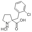 (R)-alpha-(2-氯芐基)-脯氨酸鹽酸鹽結構式_637020-74-7結構式