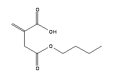 衣康酸單丁酯結(jié)構(gòu)式_6439-57-2結(jié)構(gòu)式