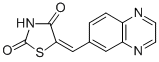 5-(6-Quinoxalinylmethylene)-2,4-thiazolidinedioneStructure,648450-29-7Structure 5-(6-Quinoxalinylmethylene)-2,4-thiazolidinedione Structure,648450-29-7Structure
