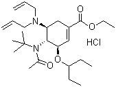 (3R,4r,5s)-4-n-acetyl(1,1-dimethylethyl)amino-5-n,n-diallylamino-3-(1-ethylpropoxy)-1-cyclohexene-1-carboxylic acid ethyl ester monohydrochlorideStructure,651324-08-2Structure (3R,4r,5s)-4-n-acetyl(1,1-dimethylethyl)amino-5-n,n-diallylamino-3-(1-ethylpropoxy)-1-cyclohexene-1-carboxylic acid ethyl ester monohydrochloride Structure,651324-08-2Structure