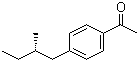 (S)-1-[4-(2-甲基丁基)苯基]乙酮結(jié)構(gòu)式_65134-00-1結(jié)構(gòu)式