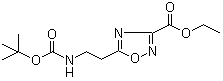 5-(2-(叔丁氧基羰基氨基)乙基)-1,2,4-噁二唑-3-羧酸乙酯結(jié)構(gòu)式_652158-82-2結(jié)構(gòu)式
