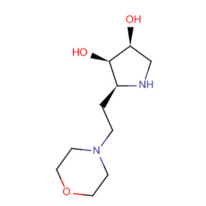  (2s,3r,4s)-(9ci)-2-[2-(4-嗎啉)乙基]-3,4-吡咯烷二醇結(jié)構(gòu)式_653570-94-6結(jié)構(gòu)式