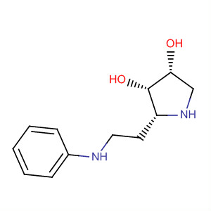 (2r,3s,4r)-(9ci)-2-[2-(苯基氨基)乙基]-,3,4-吡咯烷二醇結(jié)構(gòu)式_653571-00-7結(jié)構(gòu)式