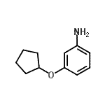 3-Cyclopentyloxy-phenylamineStructure,653604-38-7Structure 3-Cyclopentyloxy-phenylamine Structure,653604-38-7Structure