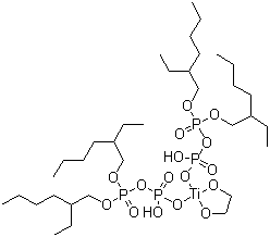 Di(dioctylpyrophosphato) ethylene titanateStructure,65467-75-6Structure Di(dioctylpyrophosphato) ethylene titanate Structure,65467-75-6Structure
