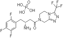 磷酸西他列汀結(jié)構(gòu)式_654671-78-0結(jié)構(gòu)式