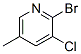 2-Bromo-3-chloro-5-picoline Structure,65550-81-4Structure