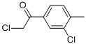 Ethanone, 2-chloro-1-(3-chloro-4-methylphenyl)-(9ci)Structure,65610-02-8Structure Ethanone, 2-chloro-1-(3-chloro-4-methylphenyl)-(9ci) Structure,65610-02-8Structure