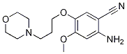 2-Amino-4-methoxy-5-(3-morpholinopropoxy)benzonitrile Structure,675126-27-9Structure