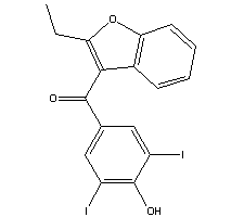 BenziodaroneStructure,68-90-6Structure Benziodarone Structure,68-90-6Structure