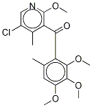 (5-Chloro-2-methoxy-4-methylpyridin-3-yl)(2,3,4-trimethoxy-6-methylphenyl)methanoneStructure,688046-61-9Structure (5-Chloro-2-methoxy-4-methylpyridin-3-yl)(2,3,4-trimethoxy-6-methylphenyl)methanone Structure,688046-61-9Structure