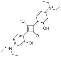(4E)-2-[4-(二乙基氨基)-2-羥基苯基]-4-[4-(二乙基亞氨基)-2-羥基-2,5-環(huán)己二烯-1-亞基]-3-氧代-1-環(huán)丁烯-1-醇結(jié)構(gòu)式_68842-66-0結(jié)構(gòu)式