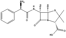 AmpicillinStructure,69-53-4Structure Ampicillin Structure,69-53-4Structure
