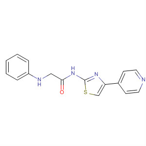 2-苯基氨基-n-(4-吡啶-4-基-噻唑-2-基)-乙酰胺結(jié)構(gòu)式_692876-78-1結(jié)構(gòu)式