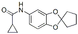 n-螺[1,3-苯并二氧雜環(huán)戊烯-2,1-環(huán)戊并n]-5-基-環(huán)丙烷羧酰胺結(jié)構(gòu)式_695213-77-5結(jié)構(gòu)式