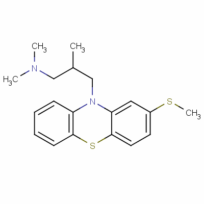 甲硫美嗪結(jié)構式_7009-43-0結(jié)構式