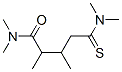  5-(二甲基氨基)-n,n,2,3-四甲基-5-硫氧代-戊酰胺結(jié)構(gòu)式_70481-41-3結(jié)構(gòu)式