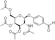 4-Formylphenyl 2-acetamido-3,4,6-tri-o-acetyl-2-deoxy-beta-d-glucopyranosideStructure,70622-68-3Structure 4-Formylphenyl 2-acetamido-3,4,6-tri-o-acetyl-2-deoxy-beta-d-glucopyranoside Structure,70622-68-3Structure