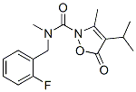  n-[(2-氟苯基)甲基]-n,3-二甲基-4-(1-甲基乙基)-5-氧代-2(5H)-異噁唑羧酰胺結(jié)構(gòu)式_706803-66-9結(jié)構(gòu)式