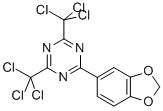 2-(3,4-Methylenedioxyphenyl)-4,6-bis(trichloromethyl)-1,3,5-triazineStructure,71255-78-2Structure 2-(3,4-Methylenedioxyphenyl)-4,6-bis(trichloromethyl)-1,3,5-triazine Structure,71255-78-2Structure