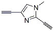 1H-imidazole, 2,4-diethynyl-1-methyl- (9ci)Structure,71759-91-6Structure 1H-imidazole, 2,4-diethynyl-1-methyl- (9ci) Structure,71759-91-6Structure