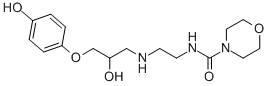 (+/-)-N-[2-[[羥基-3-(4-羥基)丙基]氨基]乙基-4-嗎啉羧酰胺 hemifumarate salt結(jié)構(gòu)式_73210-73-8結(jié)構(gòu)式