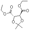 (4S,5s)-diethyl 2,2-dimethyl-1,3-dioxolane-4,5-dicarboxylate Structure,73346-73-3Structure