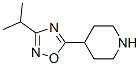 3-Isopropyl-5-(piperidin-4-yl)-1,2,4-oxadiazoleStructure,733748-92-0Structure 3-Isopropyl-5-(piperidin-4-yl)-1,2,4-oxadiazole Structure,733748-92-0Structure