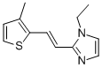 1H-imidazole,1-ethyl-2-[2-(3-methyl-2-thienyl)ethenyl]-(9ci) Structure,737707-34-5Structure