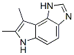 (9CI)-1,6-二氫-7,8-二甲基-吡咯并[3,2-e]苯并咪唑結(jié)構(gòu)式_73857-35-9結(jié)構(gòu)式
