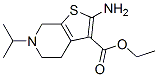 2-氨基-6-異丙基-4,5,6,7-四氫噻吩并-[2,3-c]吡啶-3-羧酸乙酯結(jié)構(gòu)式_74022-33-6結(jié)構(gòu)式